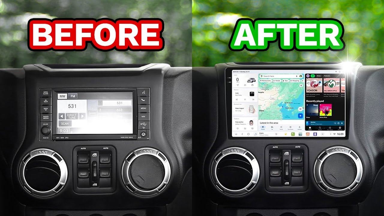 Обновление головного устройства Jeep JK (головное устройство Android Dudu4)