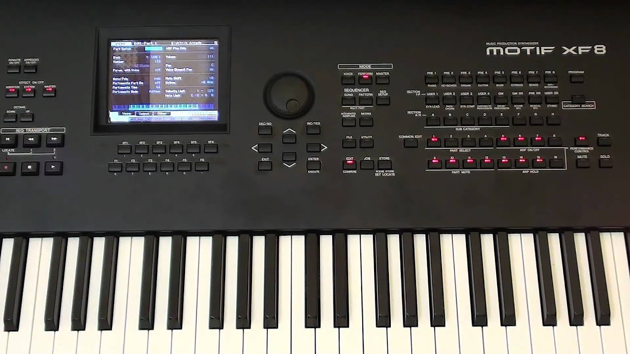 Motif XF : Présentation et navigation en mode performance.