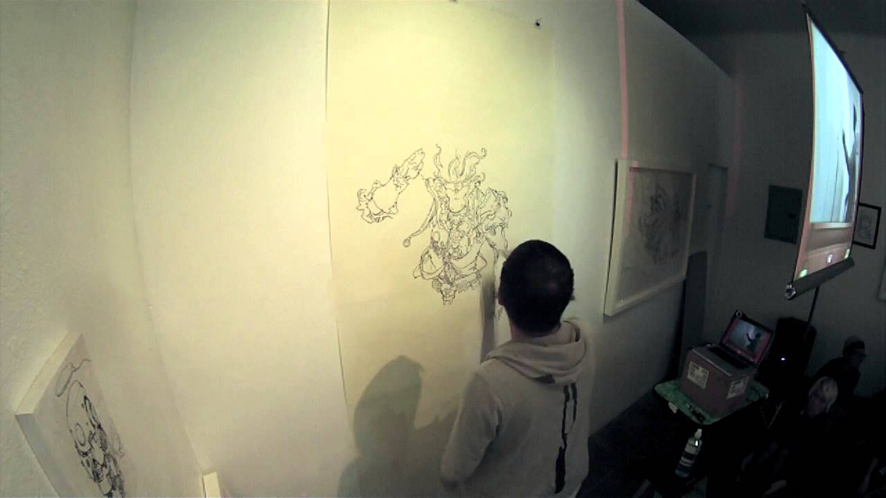 Katsuya Terada Live Analog - live drawing demonstration
