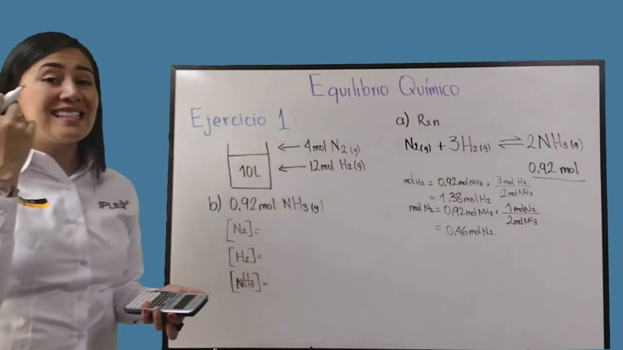 Ejercicios rápidos equilibrio químico - #1