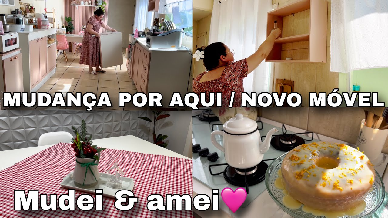 GRANDE MUDANÇA NA COZINHA! Novo móvel + transformação que fez TODA diferença 😍 🏠 💖🌸🌷
