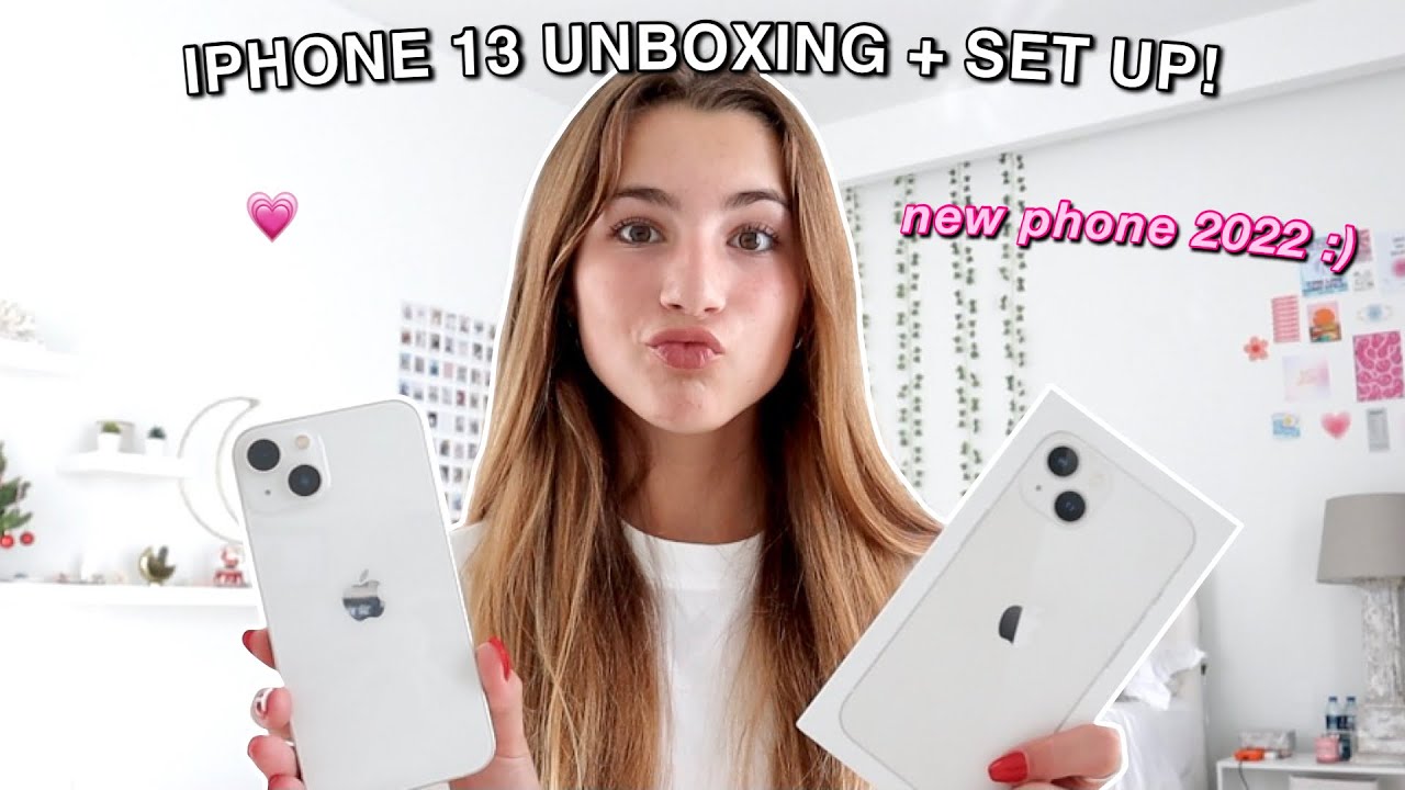 Распаковка и настройка iPhone 13 2022 *новый белый iPhone*
