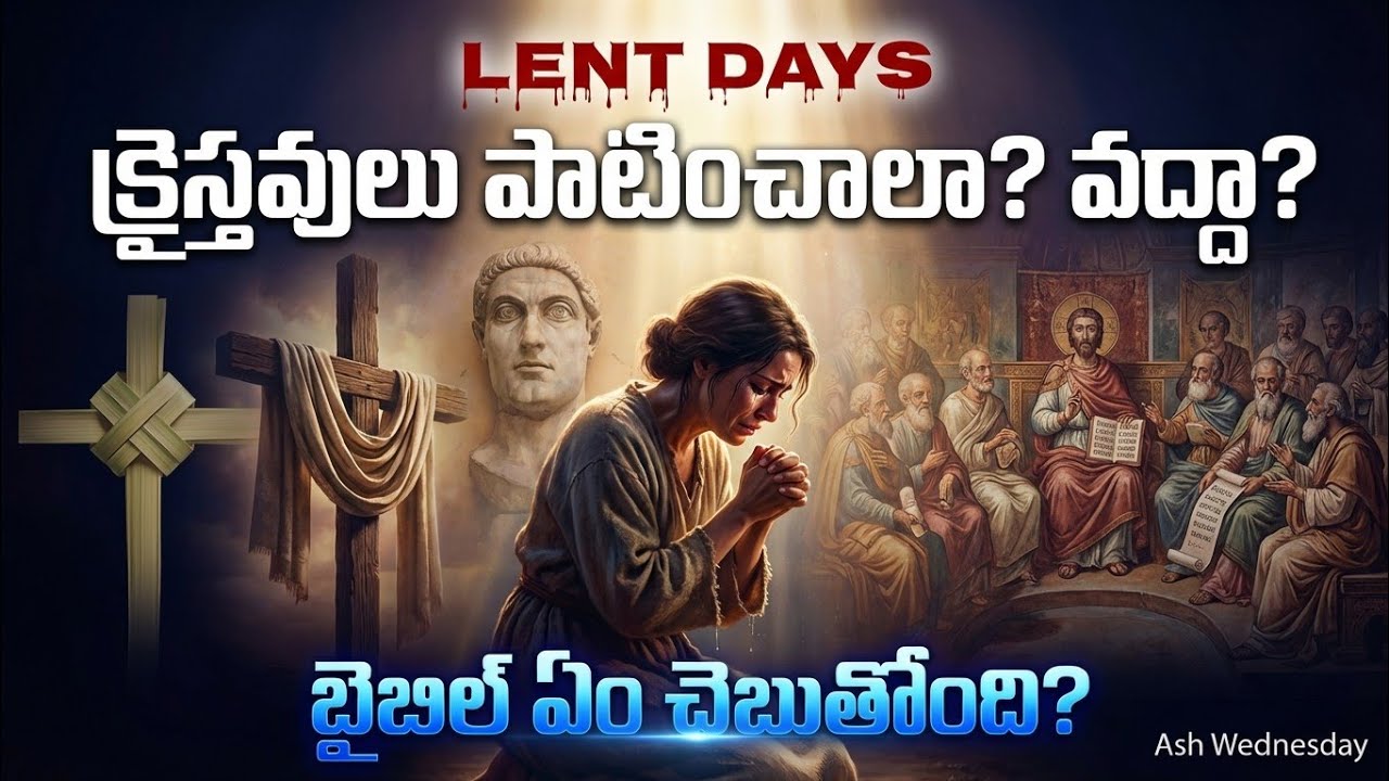 Lent Days: క్రైస్తవులు పాటించాలా? వద్దా? బైబిల్ ఏం చెబుతోంది? | Ash Wednesday History in Telugu | 