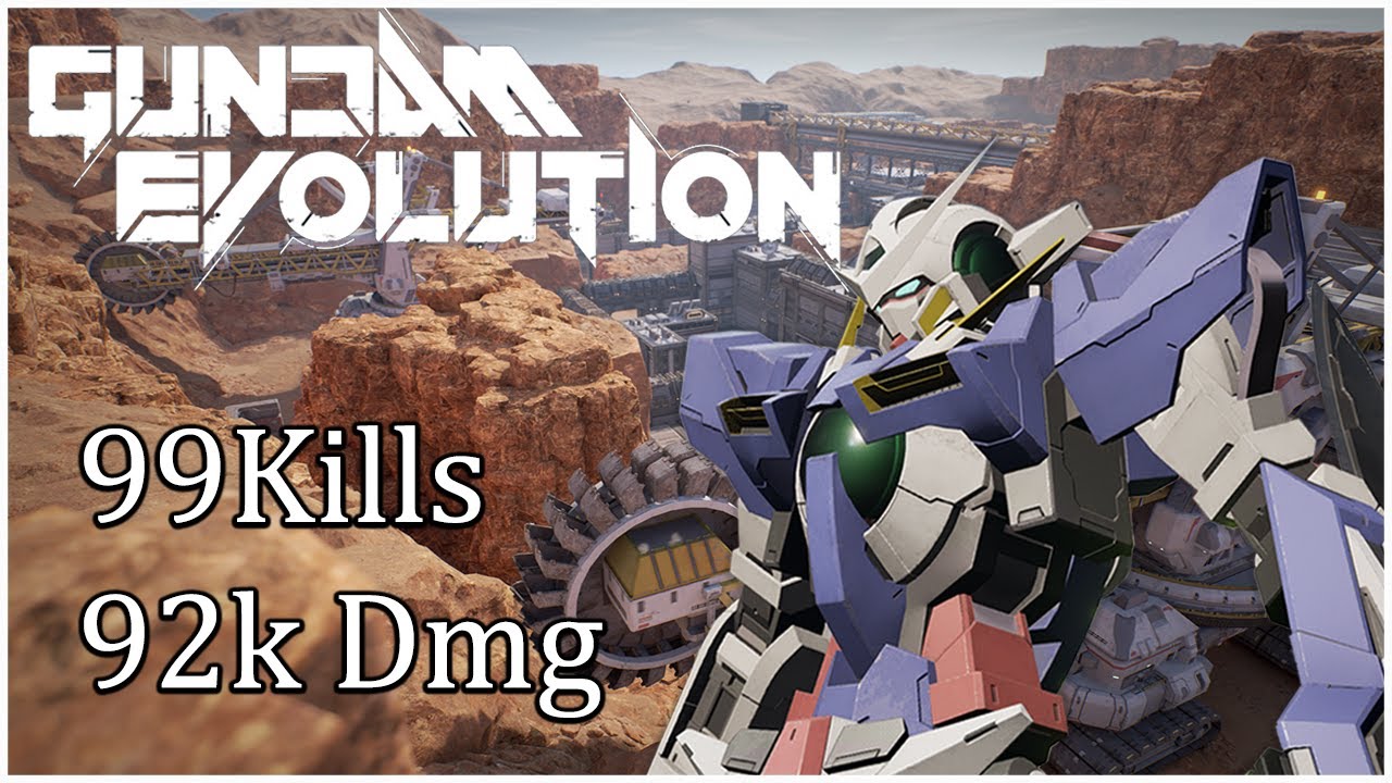 99 kill 92k DMG Exia Game - Gundam Evolution