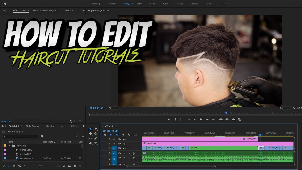 HOW TO EDIT HAIRCUT TUTORIALS | Step by Step Instructions