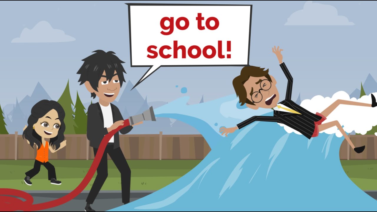 Mr. Nash returns to school... | Funny English conversation practice | Fun English with Nora