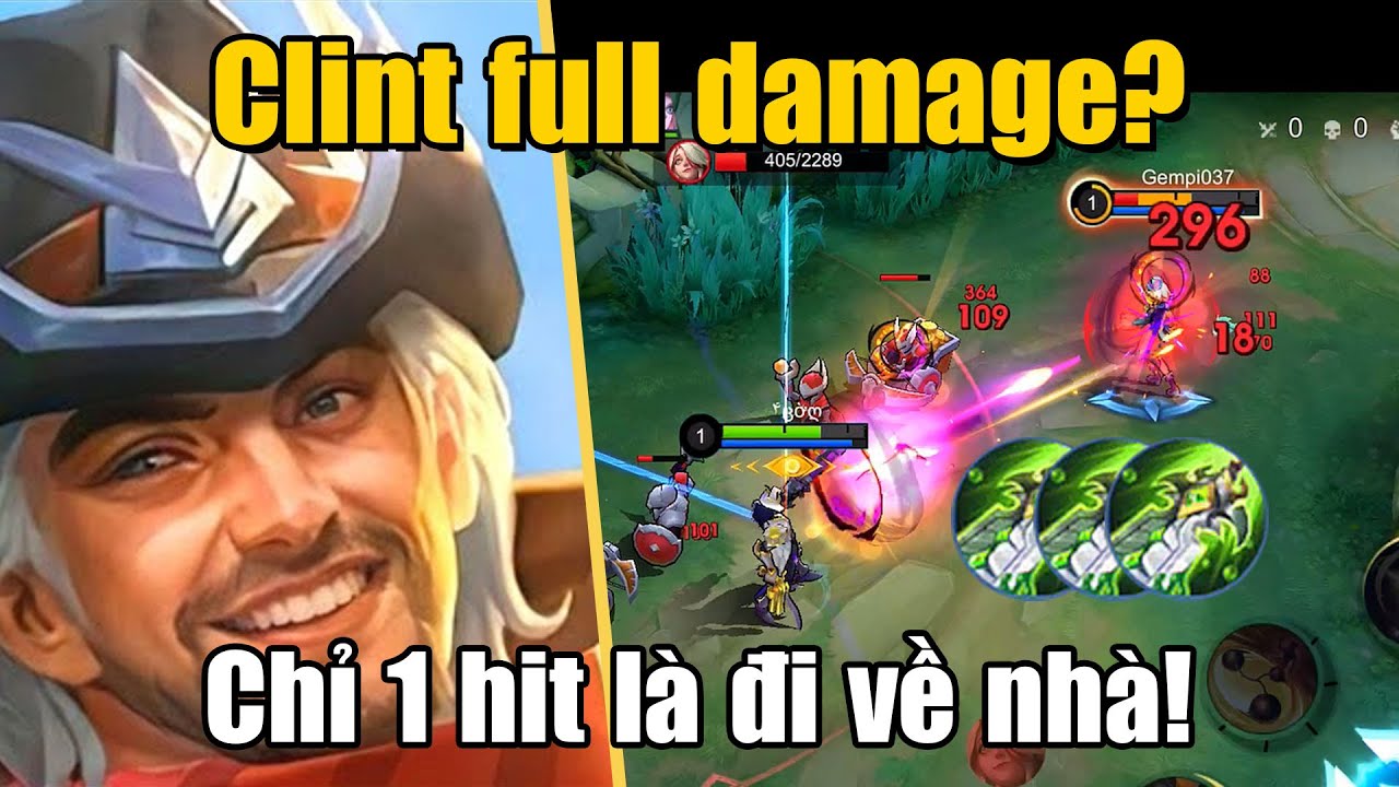 MLBB | CLINT ĐỒ FULL SÁT LỰC!! XẠ THỦ SỐC DAMAGE MẠNH NHẤT ĐẦU GAME? 1 HIT LÀ ĐI VỀ NHÀ! | Tốp Mỡ