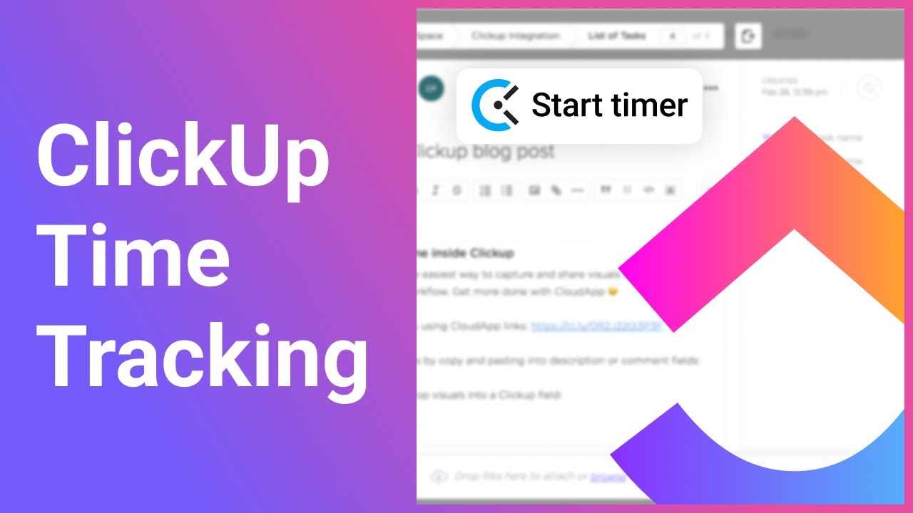How to track time in ClickUp