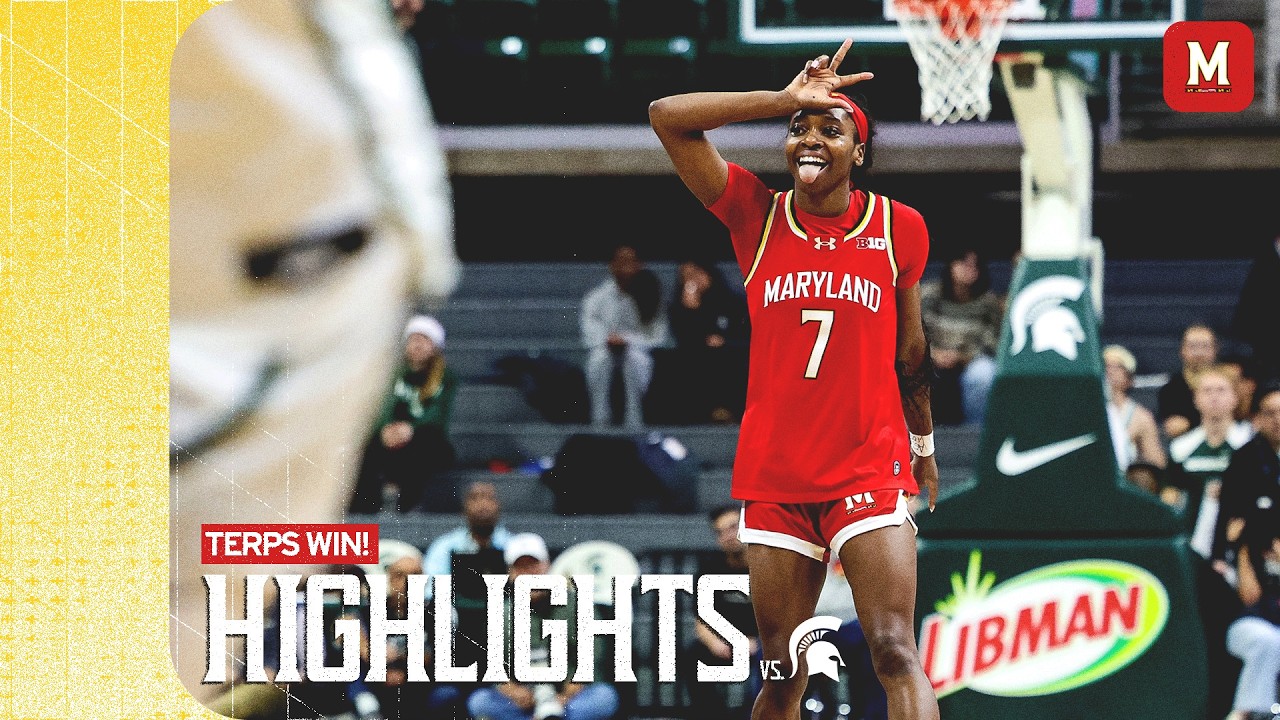 Maryland Women's Basketball Highlights | Michigan State