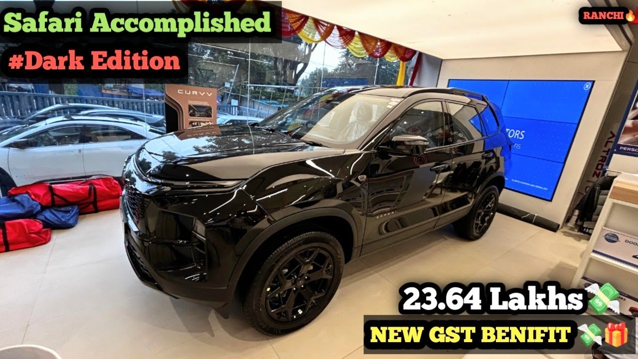 Новый Tata Safari выполнен X #Dark Edition ✅ Новый обзор GST и цен @SonuYadav_11