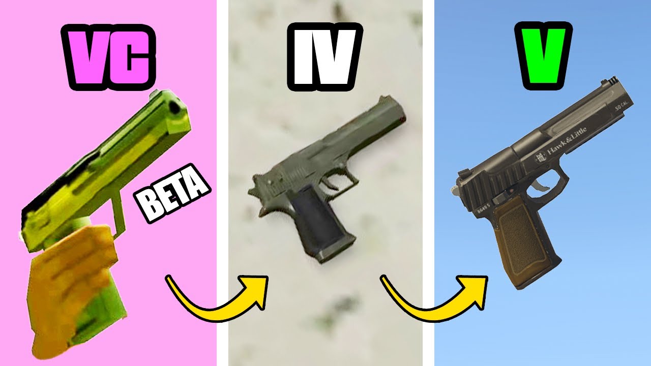 DESERT EAGLE In GTA Games (Evolution)
