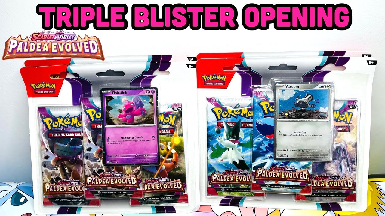 Opening Pokemon Paldea Evolved Triple Blister Packs!