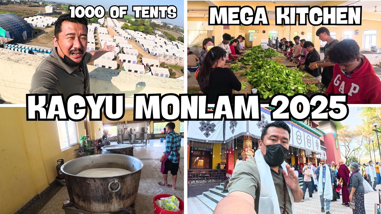 MEGA KITCHEN || KAGYU MONLAM 2025 || BODH GAYA MONLAM || TIBETAN VLOGGER 2025 || TIBETAN YOUTUBER