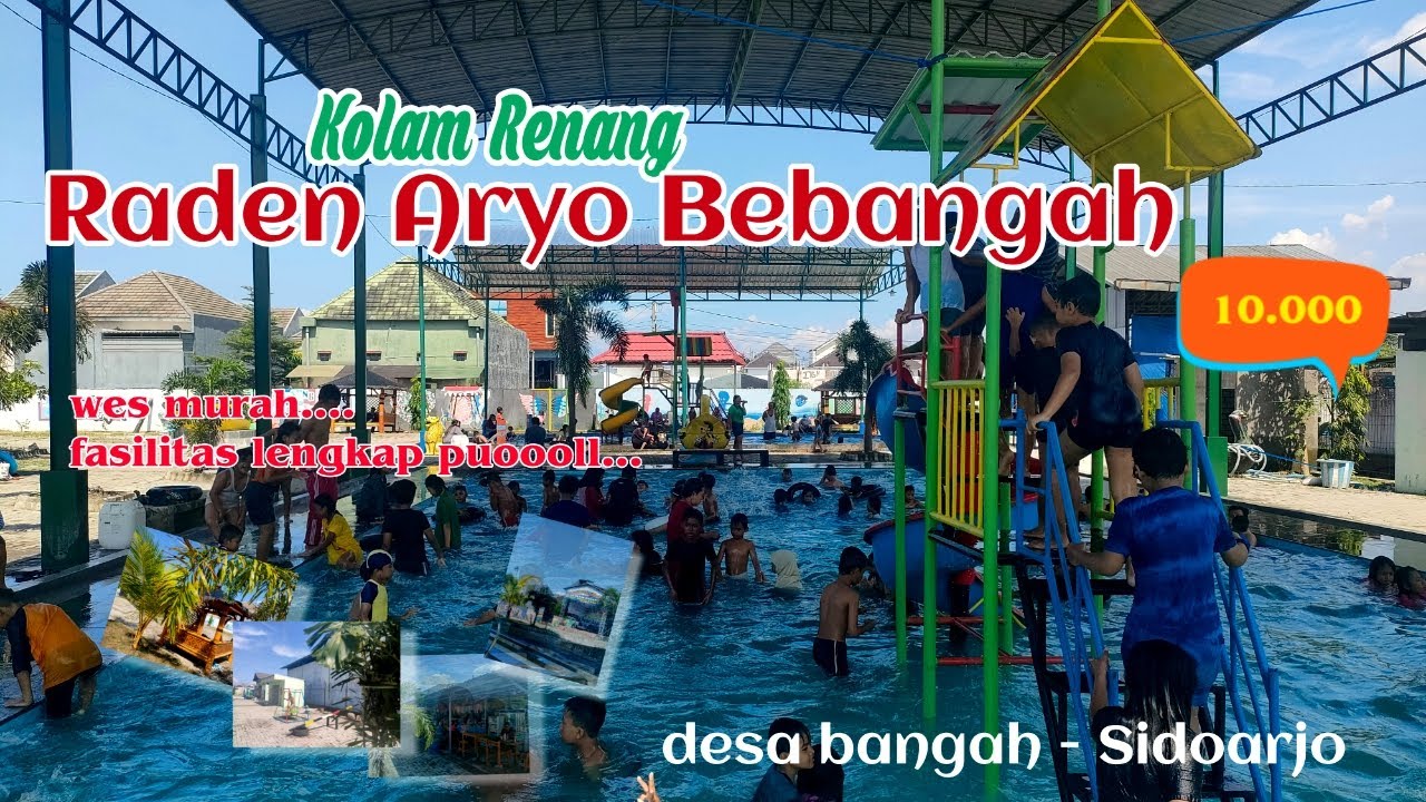 Rute dan Review Kolam Renang Raden Aryo Bebangah || desa bangah Sidoarjo