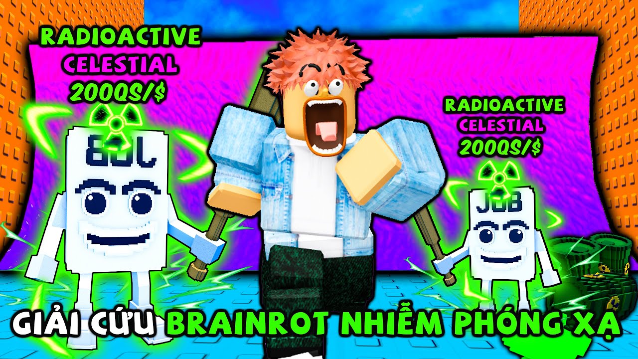 Mình giải cứu BRAINROT 0,001% RADIOACTIVE khỏi SÓNG THẦN PHÓNG XẠ trong ESCAPE TSUNAMI FOR BRAINROT