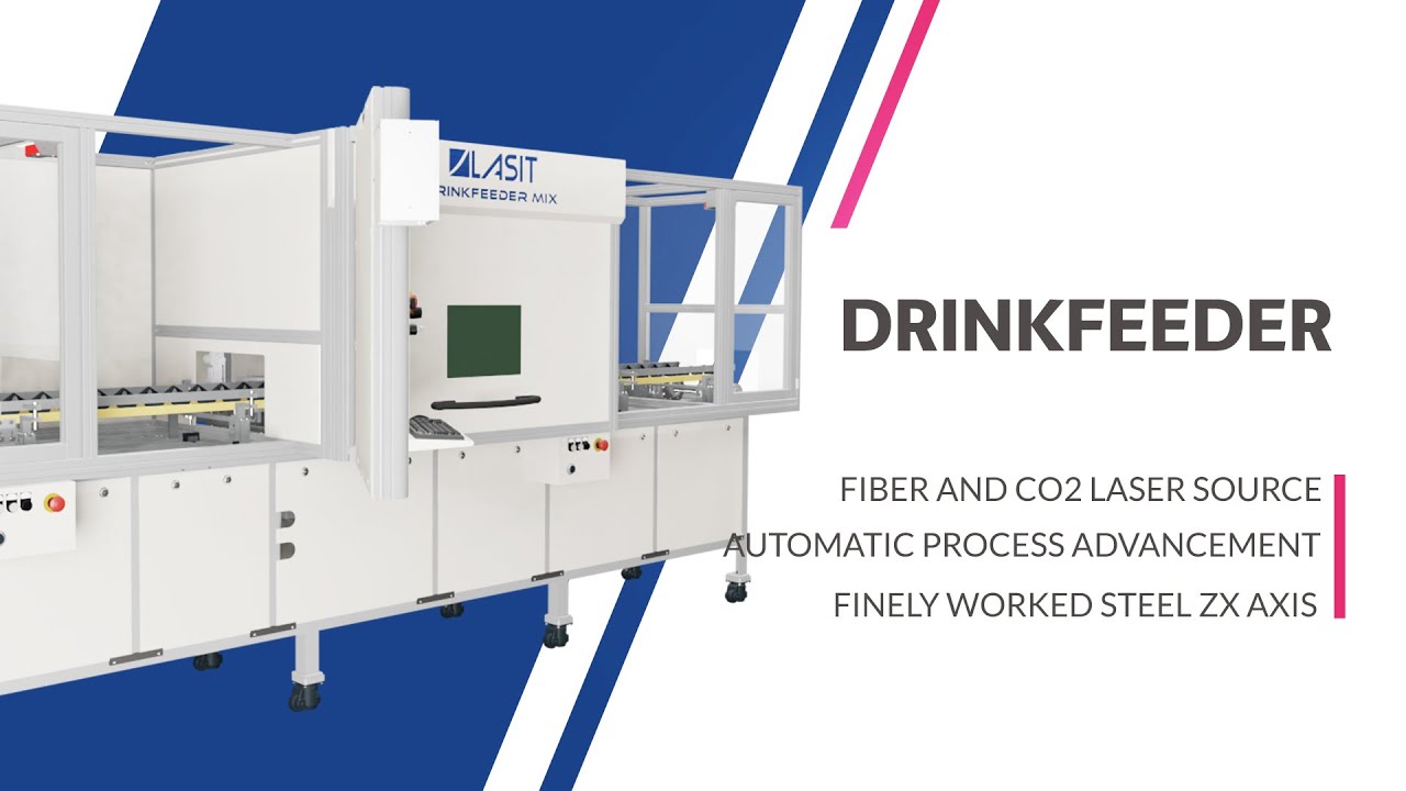 DrinkFeeder - Automatic industrial laser marking machine - Fiber and CO2 laser - LASIT