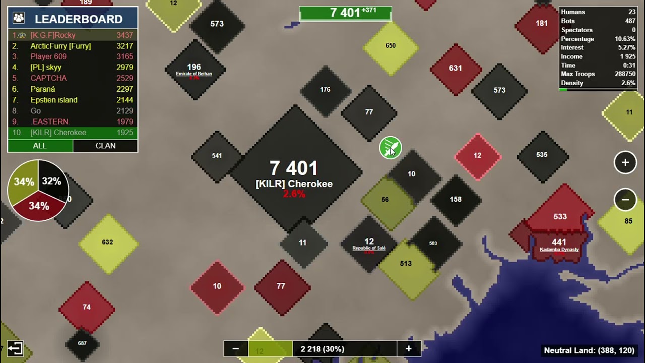 Could We Conquer 2 Maps? (5 Team and 3 Team Caucasia Maps)  - Territorial.io 