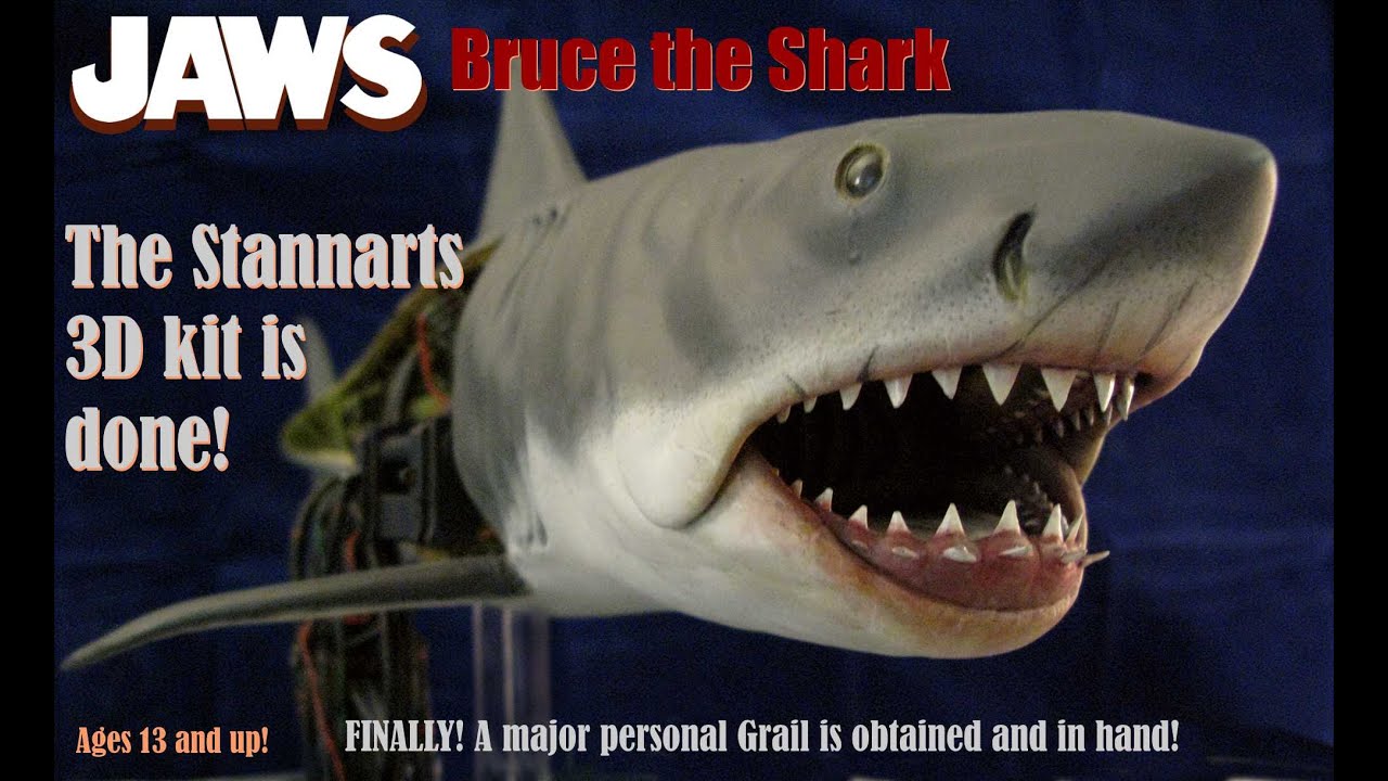 The GRAIL Pt 4   The Stannarts Jaws BRUCE the Shark - FINISHED 3D Kit - Built & Painted!