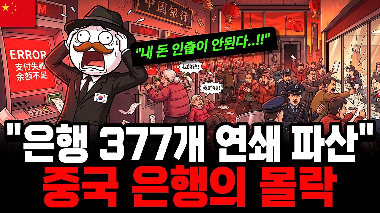 중국 은행 1년만에 377개 파산, 중국 경제 몰락의 진짜 이유 (충격 실태)