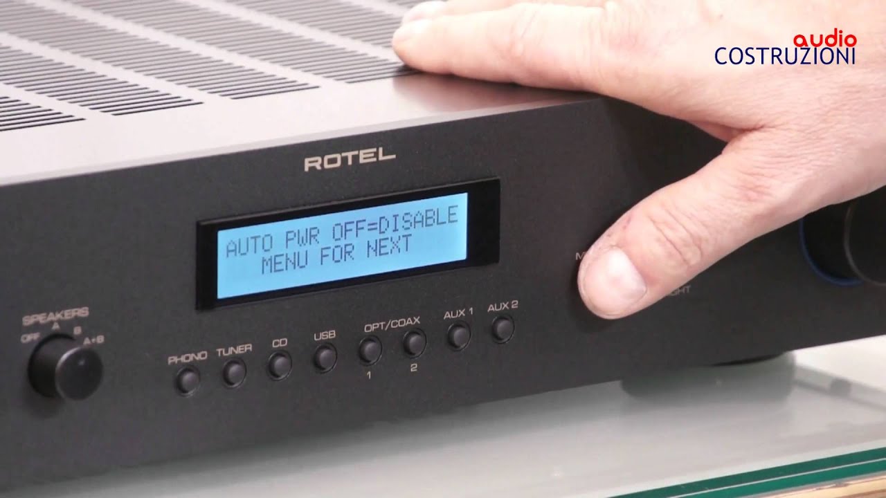 Rotel RA 12 amplifier di Sbisa' www audiocostruzioni com