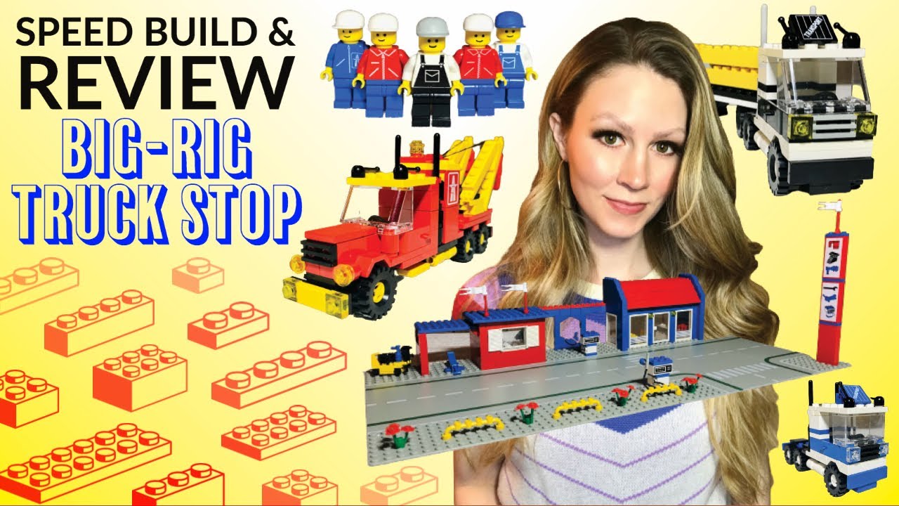 LEGO® Classic Town Set 6393 Big-Rig Truck Stop Speed Build and Review