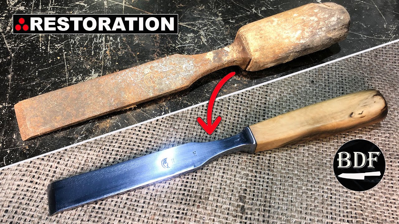 Restoration - Rusty and old vintage chise