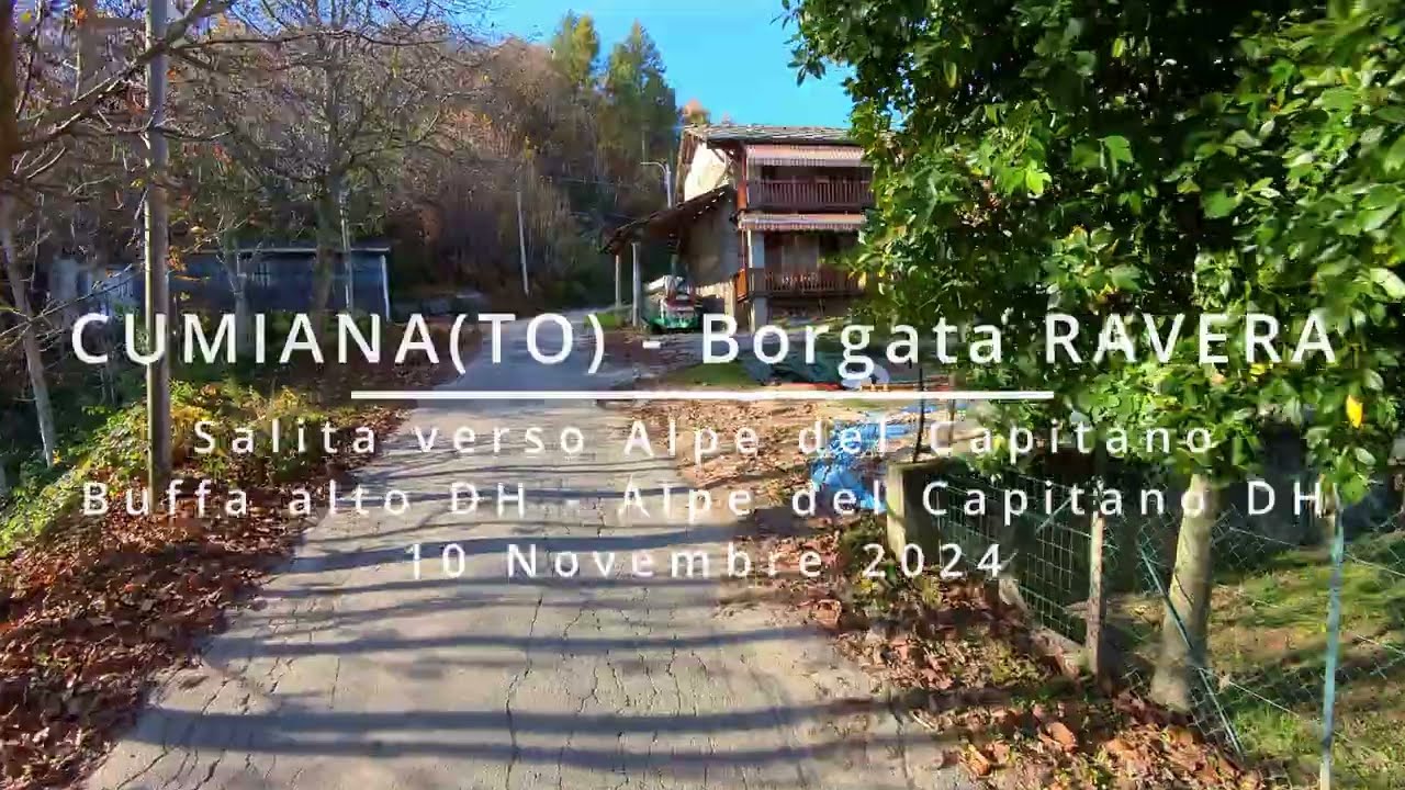 MTB - Cumiana da Ravera - salita verso Alpe del Capitano - Buffa Alto e Alpe del Capitano