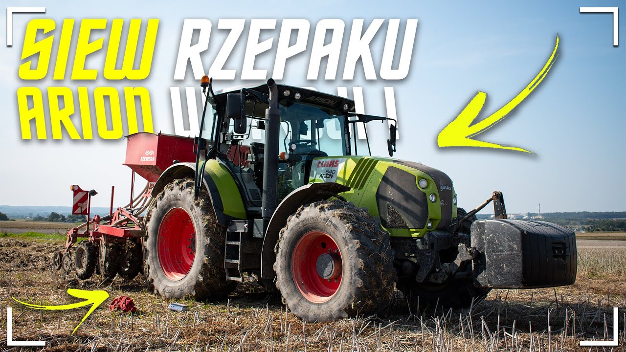 SIEW RZEPAKU 2021 NA LUBELSZCZYŹNIE ! I CLAAS ARION 640 & SIEWNIK STRIP-TILL SZEWERA I