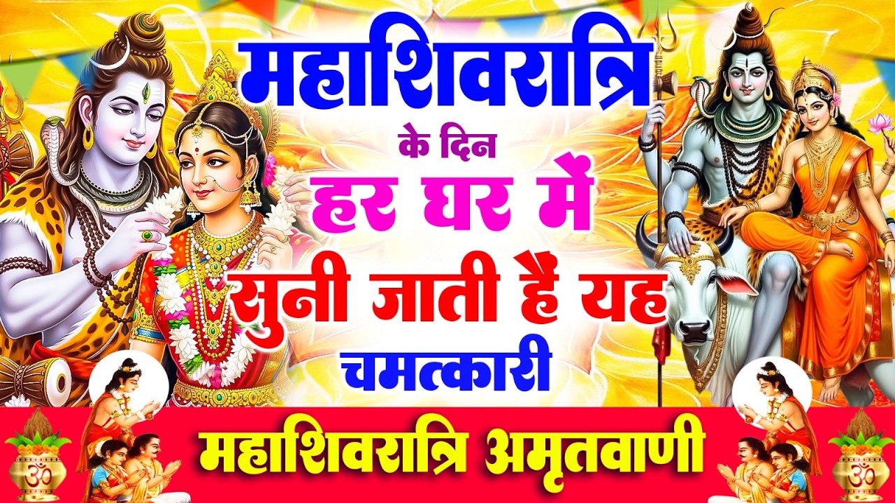 महाशिवरात्रि के दिन हर घर में सुनी जाती हैं यह चमत्कारी महाशिवरात्रि अमृतवाणी | #shivratri Amritwani