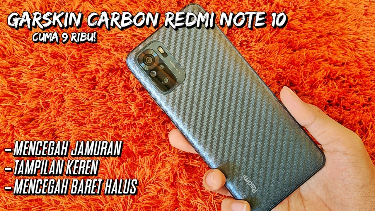 Garskin Carbon Murah buat Redmi Note 10 cuy! - Review & Unboxing