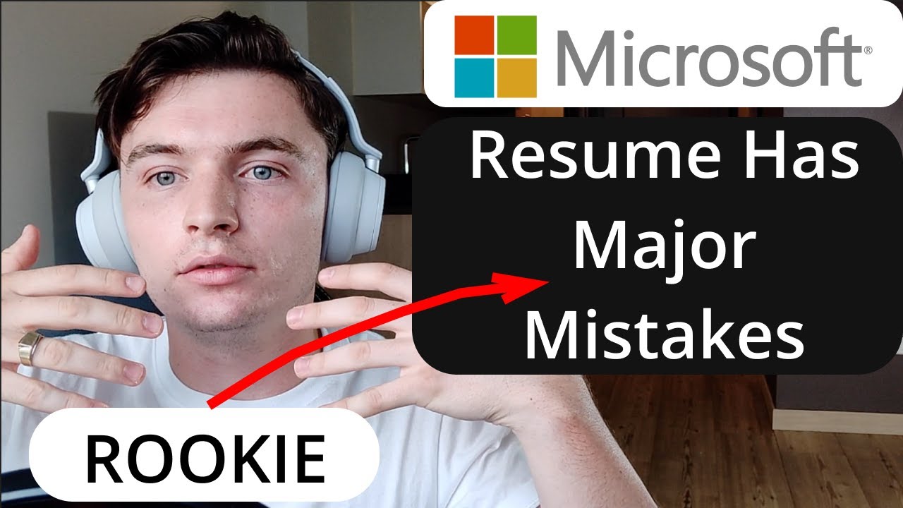 The Resume That Got Me Into Microsoft && All It's Many, Many Mistakes