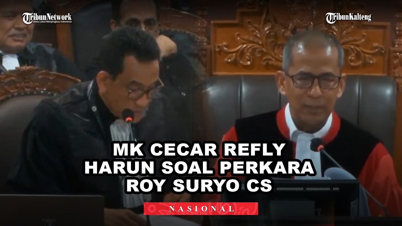 Saldi Isra Cecar Refly Harun soal Perkara Roy Suryo Cs di MK