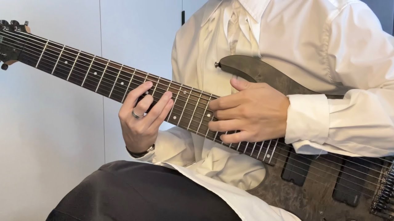 I Played This Piano Song On 9-String Guitar In Lo-Fi Form.