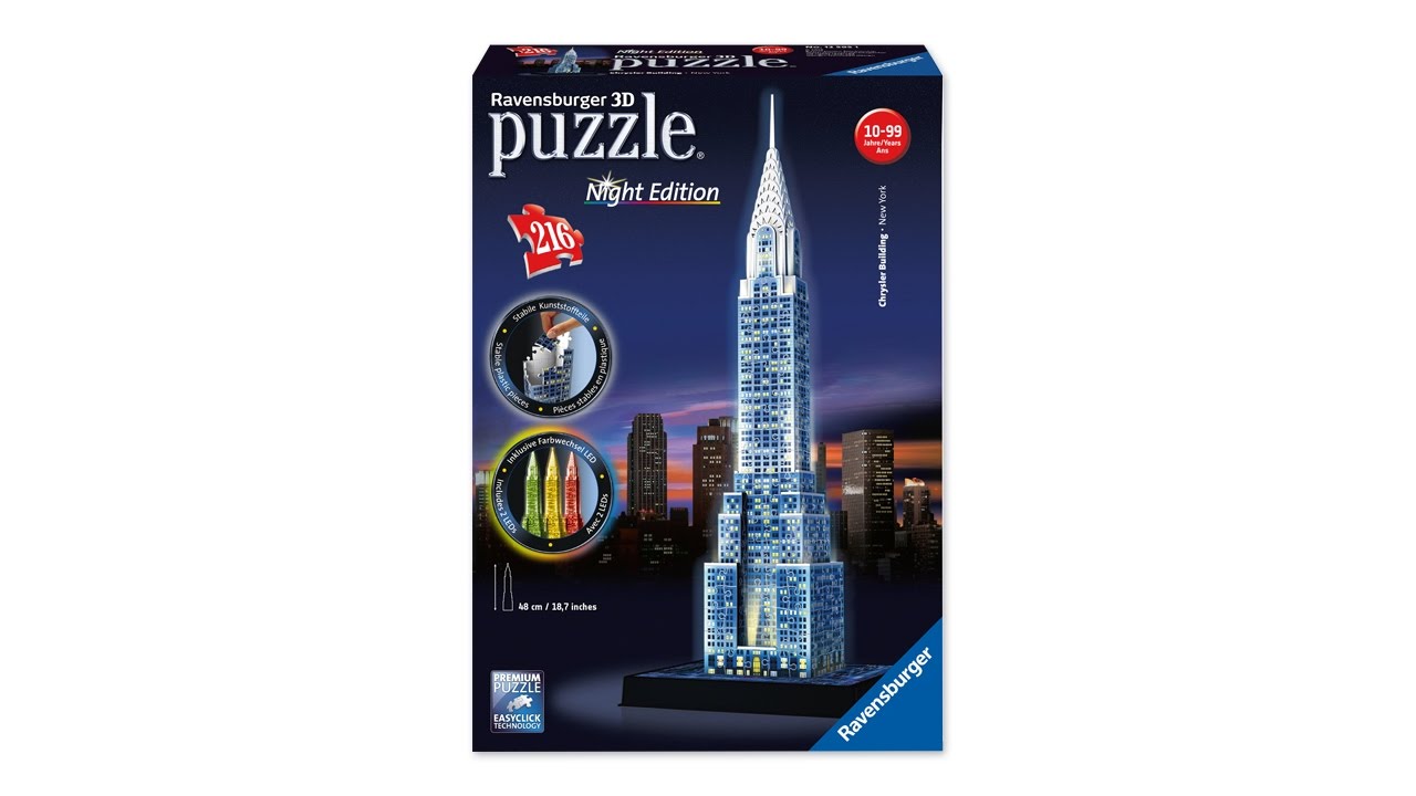 3D Puzzles – Chrysler Building at Night by Ravensburger