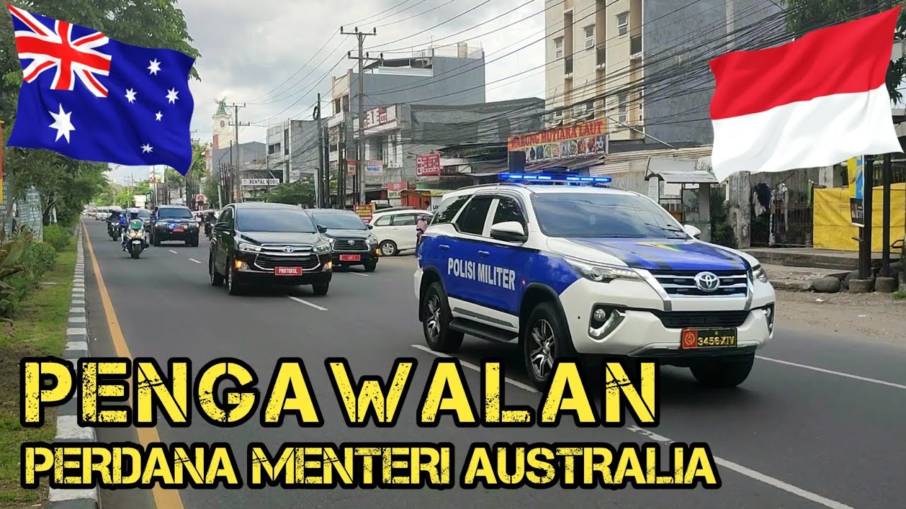POLISI MILITER KAWAL PERDANA MENTERI AUSTRALIA DI MAKASSAR