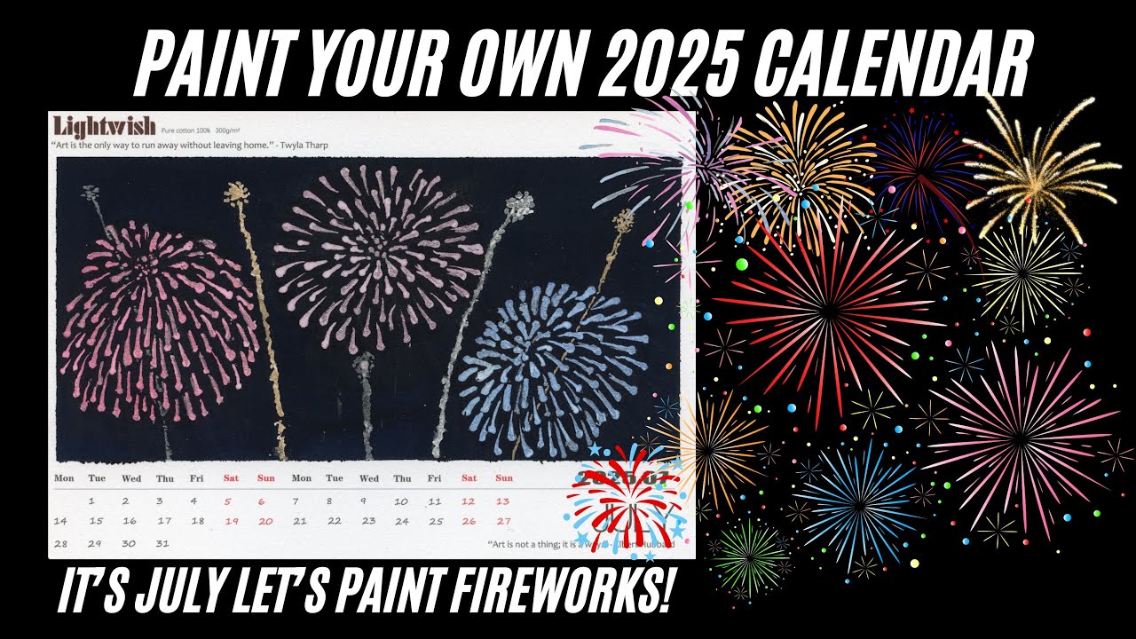 How to Paint Fireworks for July in 5 Easy Steps!