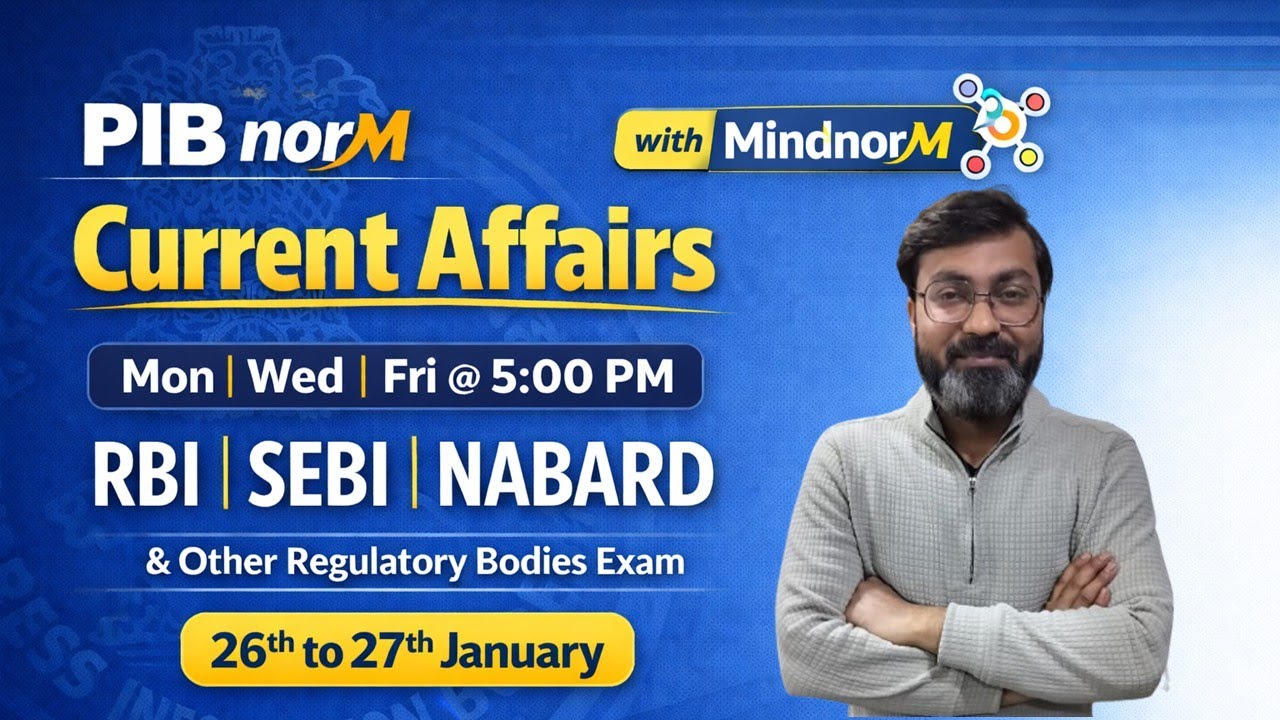 PIB Current Affairs | PIB Manish Sir | PIB for RBI, NABARD, SEBI Grade A | RBI Grade B Preparation