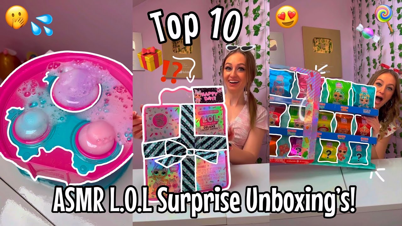 [ASMR] MY TOP 10 *L.O.L SURPRISE* MYSTERY UNBOXINGS!!😍✨🎀⁉️ (INSANE RARE FINDS!!😱) | Rhia Official♡