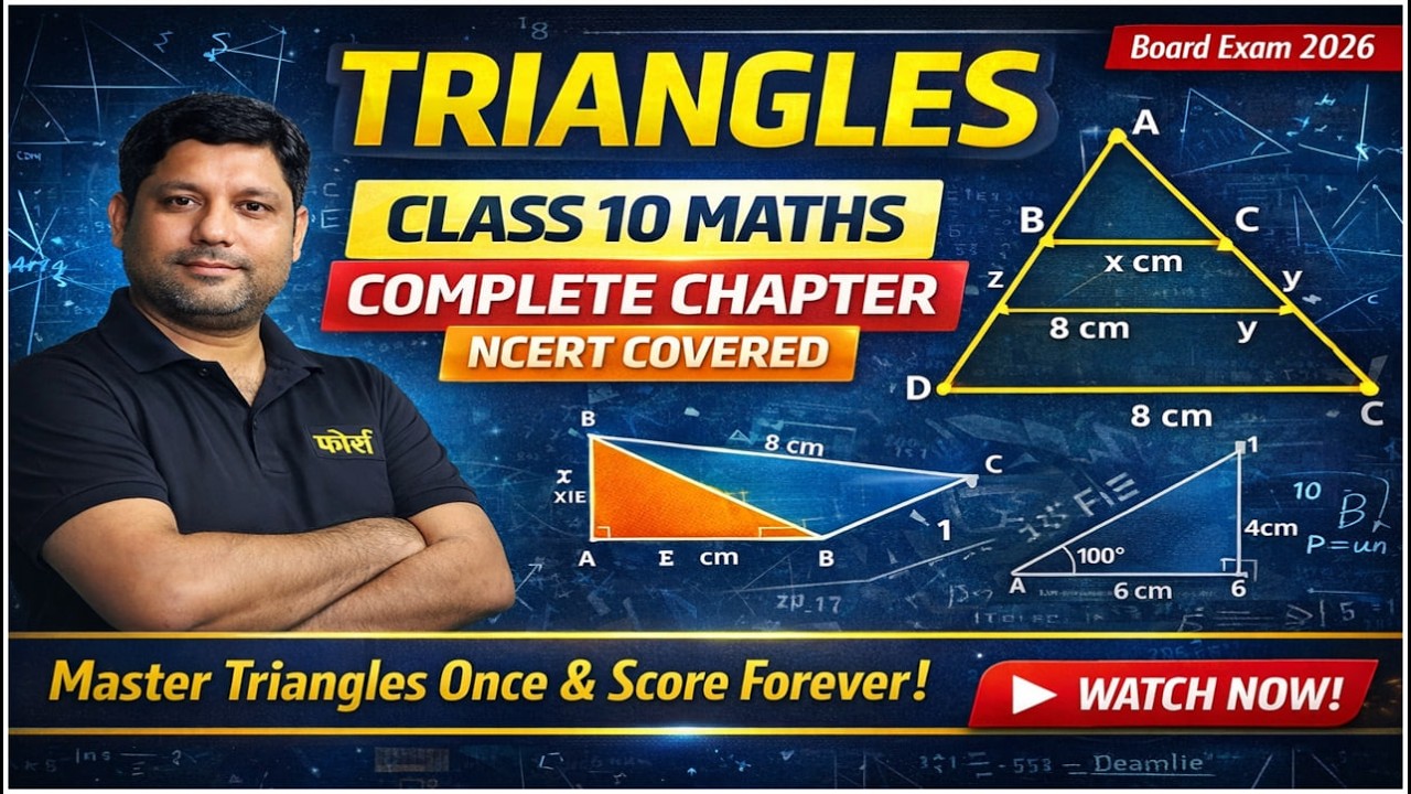 Class 10th Triangles One Shot🔥Class 10 Maths Triangles | Complete Chapter One Shot | NCERT Covered 🔥