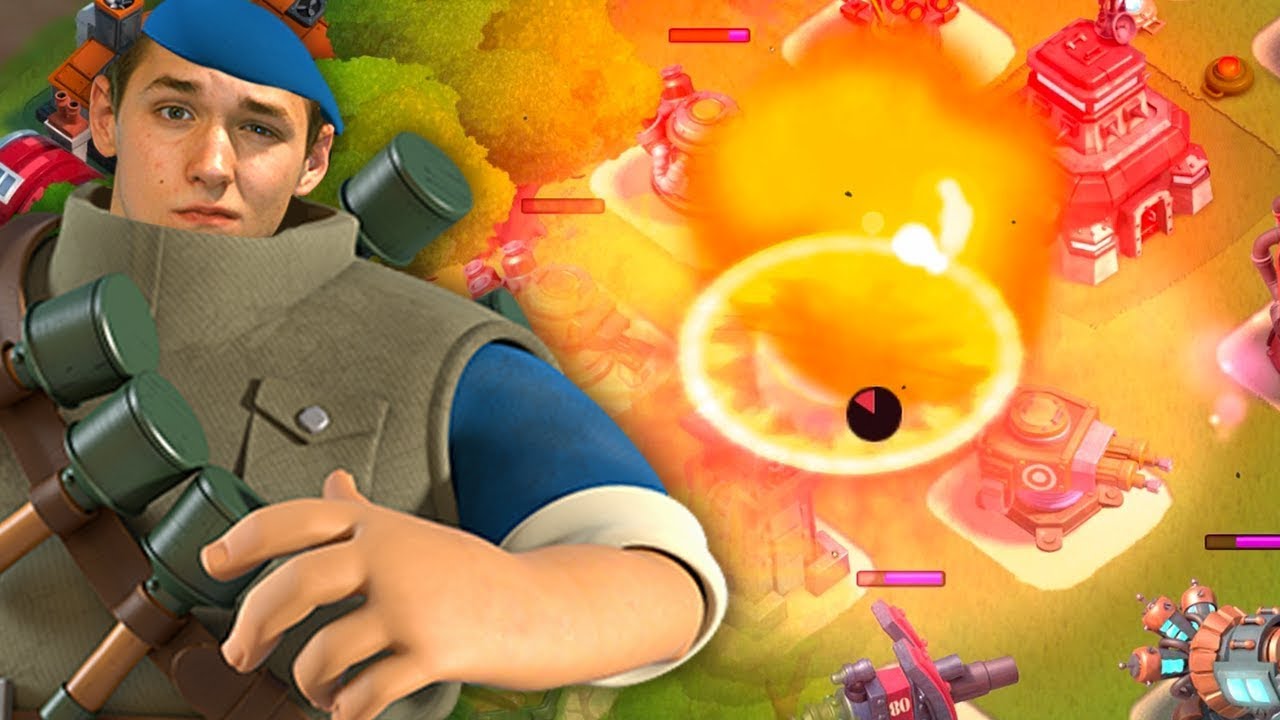 Maxed Explosive Charge PLUS Maxed Grenadiers!! Boom Beach Imitation Game!