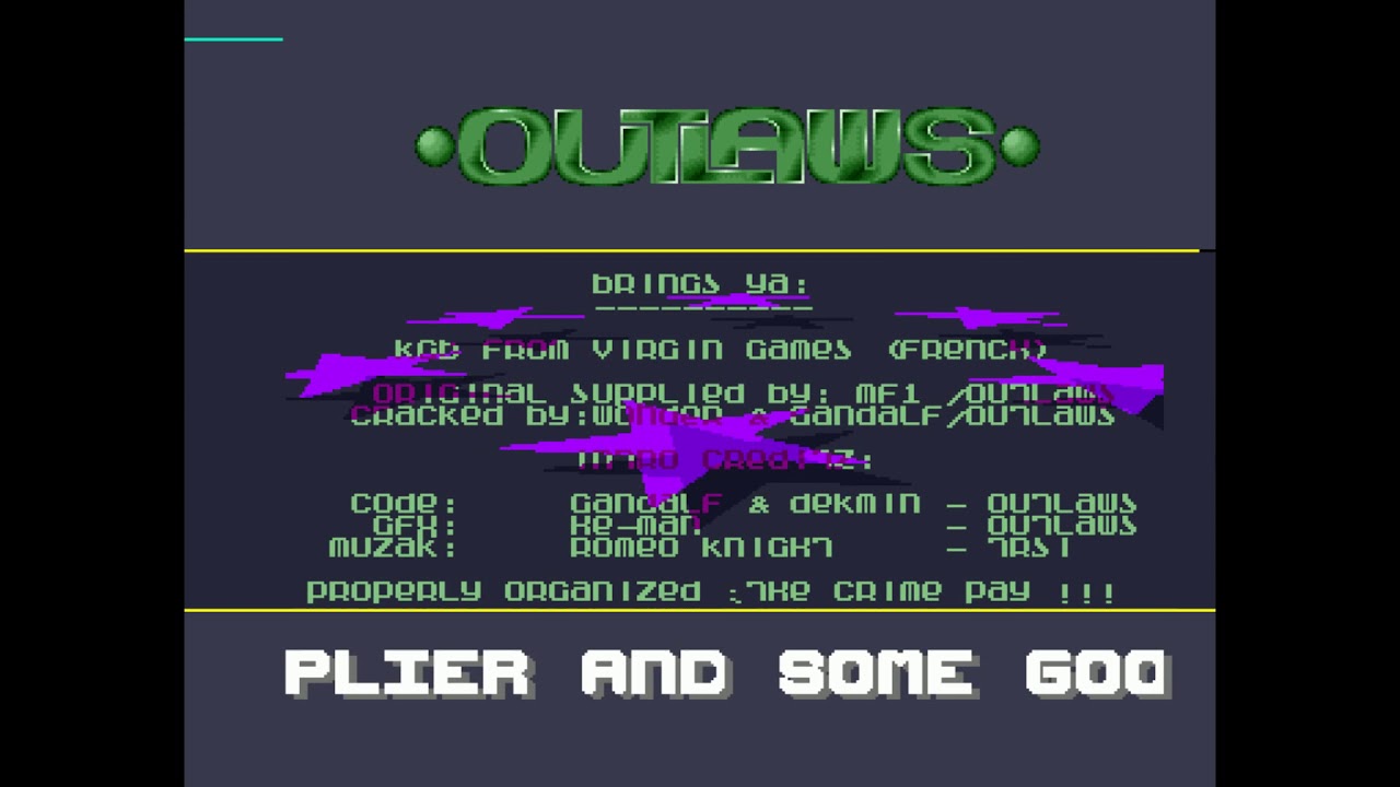 Amiga 500 -Crack Intro  Outlaws from KGB