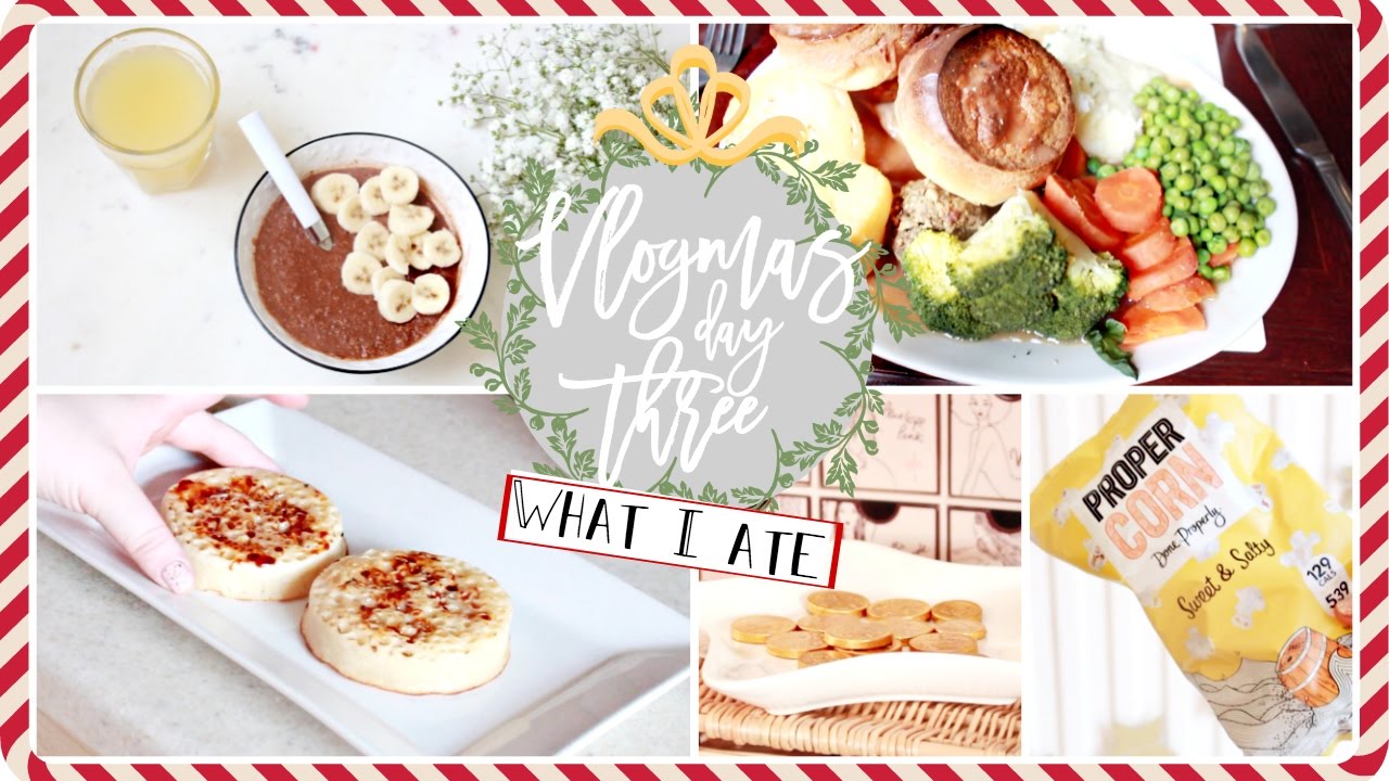 What I Eat In A Day! Sunday Edition! | Becca Rose Vlogmas Ad