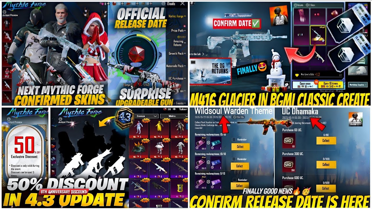 🔴NEXT MYTHIC FORGE BGMI 4.3😍UPGRADE GUN LEAKS😱| NEXT ULTIMATE SET 4.3 LEAKS🔥| NEW AKM SKIN BGMI?😈