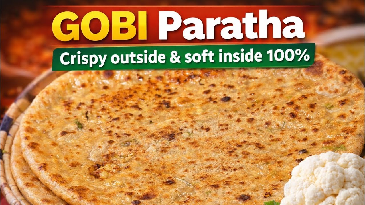 Crispy Gobi ka Paratha Recipe | Soft Inside, Perfect Taste | Easy Cauliflower Paratha
