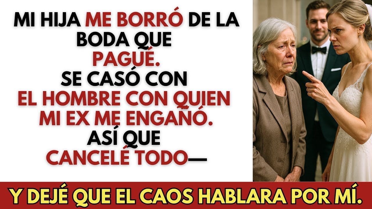 Mi hija me borró de la boda que pagué… y se casó con quien una vez me traicionó