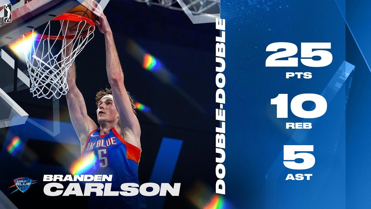 Branden Carlson Records 25 PTS & 10 REB Double-Double In Win Over Legends!
