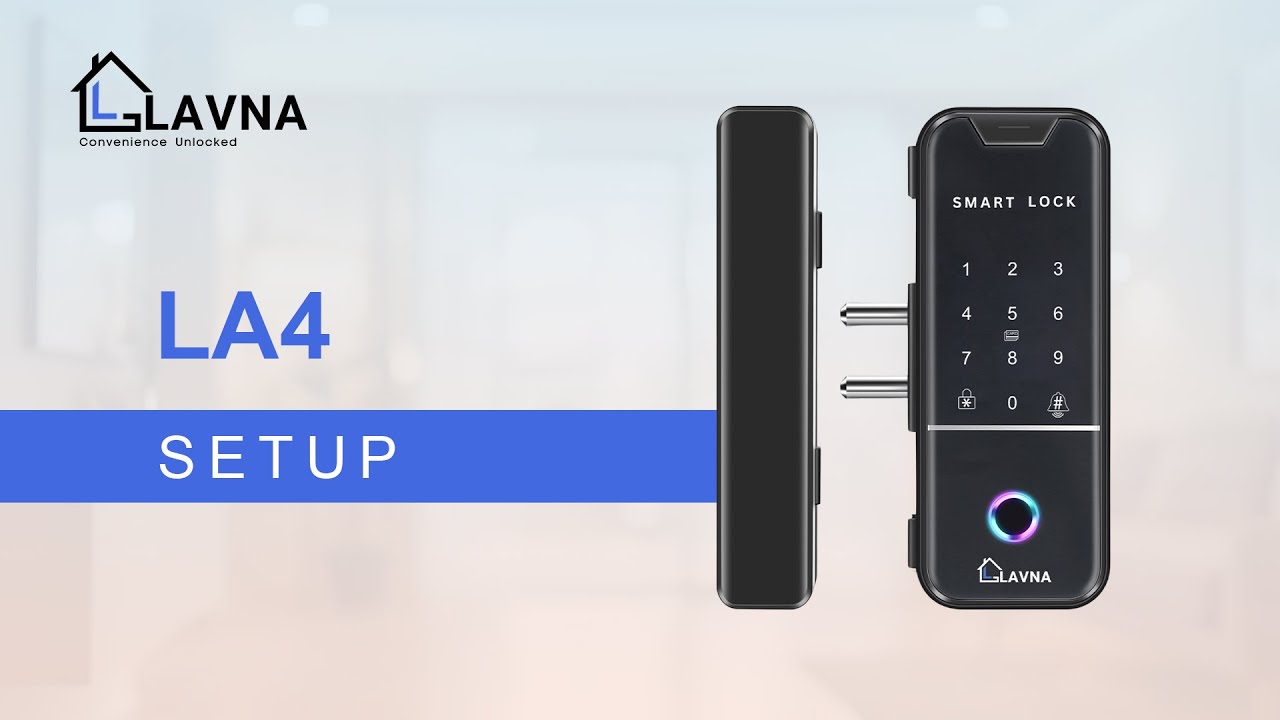 How to Setup LAVNA LA4 Glass Door Lock  | Digital Glass Door Full Setup Guide | LAVNA Locks