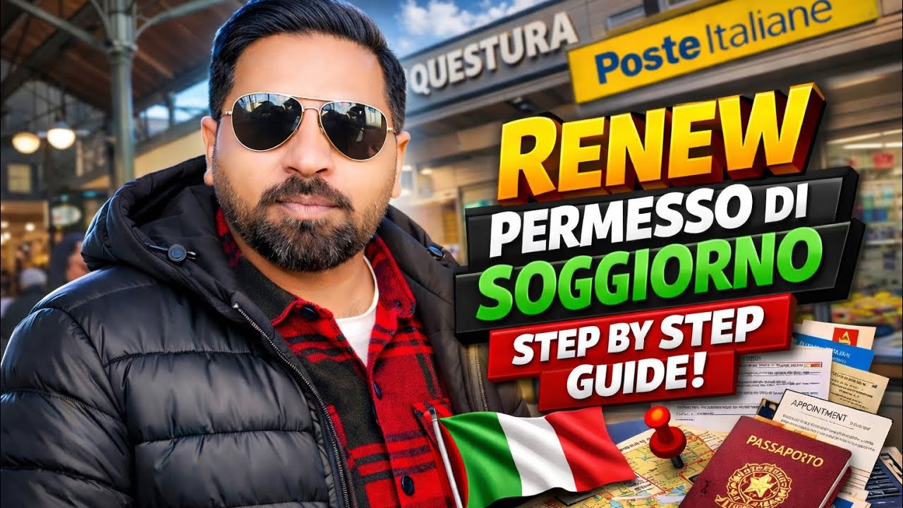 How to Renew Permesso di Soggiorno in Italy | Complete Step-by-Step Guide + Daily Vlog 🇮🇹