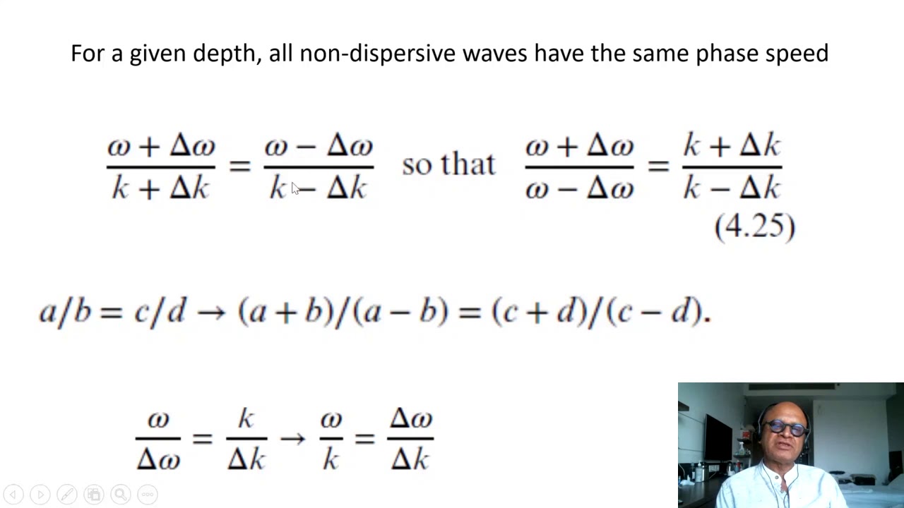 5   Dispersive and Non Dispersive Waves