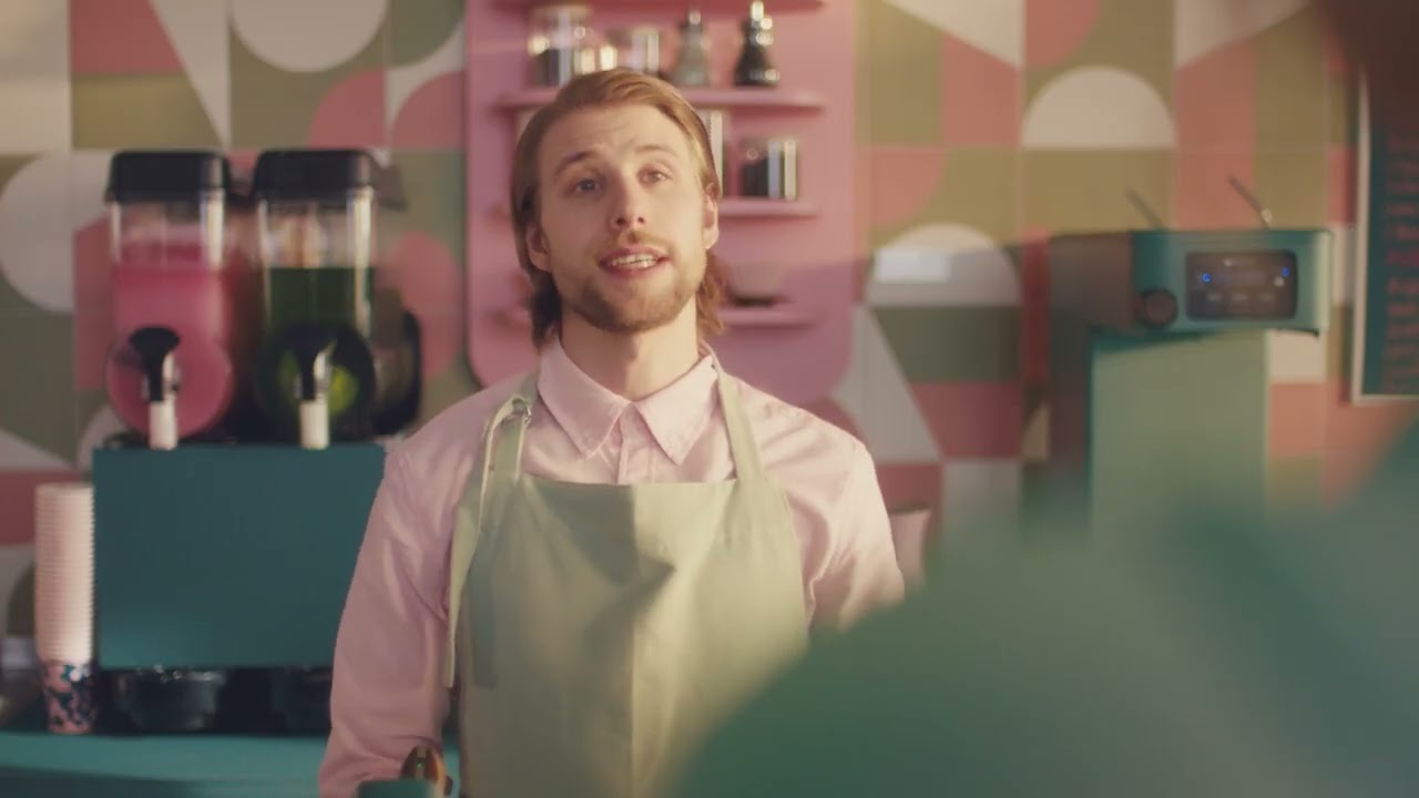 Flyr reklamefilm: Bestille Kaffe
